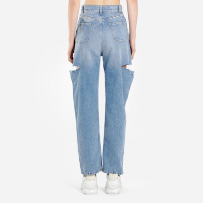 (W) 메종 마르지엘라 블루 디스트로이드 스트레이트 핏 청바지 S51LA0051S30513 Shop (W) 메종 마르지엘라 블루 디스트로이드 스트레이트 핏 청바지 S51LA0051S30513