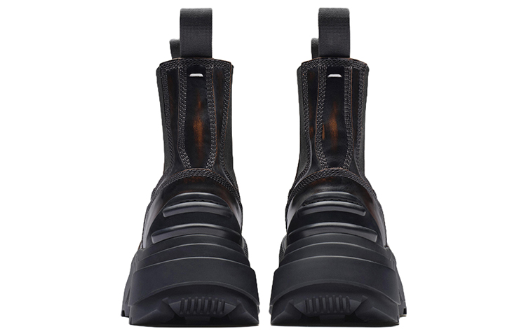 Shop Maison Margiela梅森馬吉拉 小牛皮 切爾西靴 女款 棕黑色