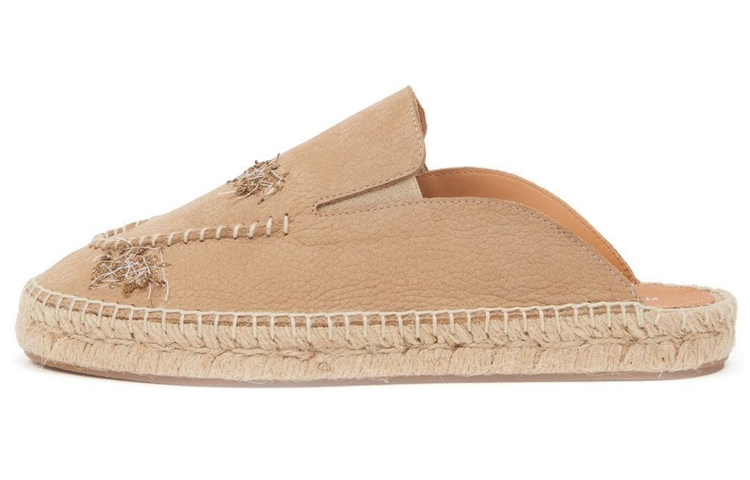 (Women) Maison Margiela Calfskin Embroidered Graffiti Slide 'Light Brown' S58WX0102P5402T2172