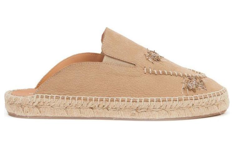 (W) Maison Margiela Calfskin Embroidered Graffiti Slide 'Light Brown' 圖 2