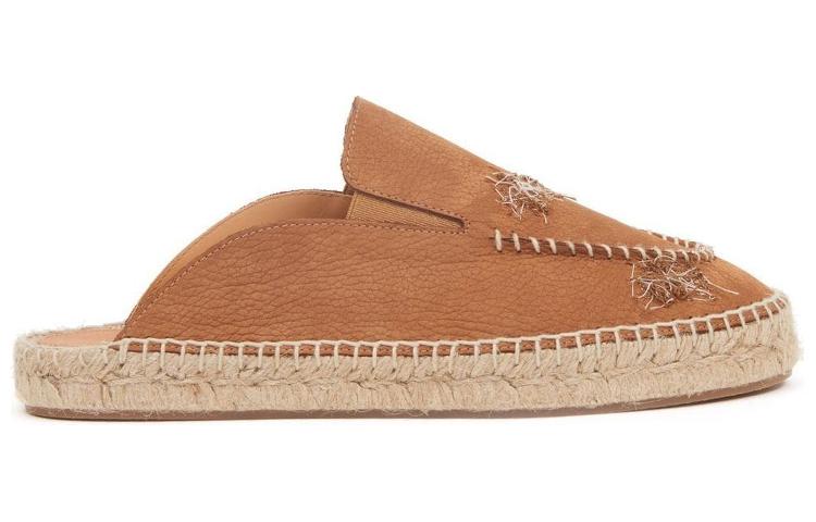 (W) Maison Margiela Calfskin Embroidered Graffiti Slide 'Brown' 圖 2