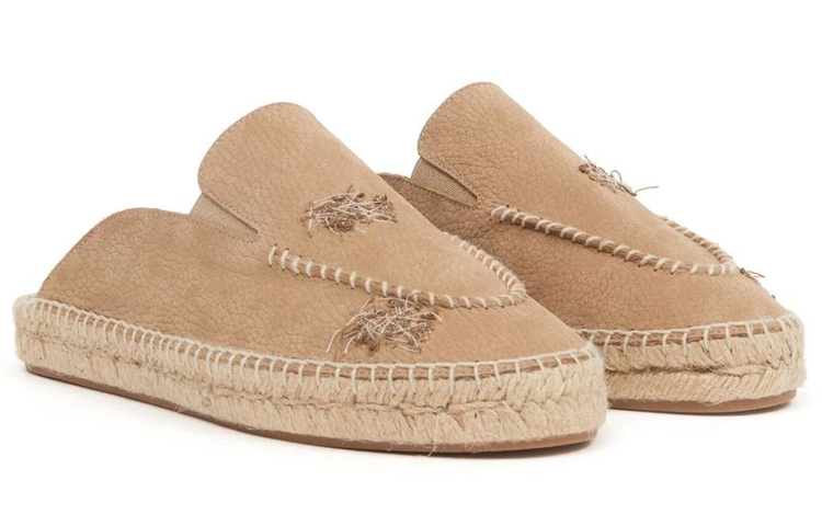 (W) Maison Margiela Calfskin Embroidered Graffiti Slide 'Light Brown' 圖 4