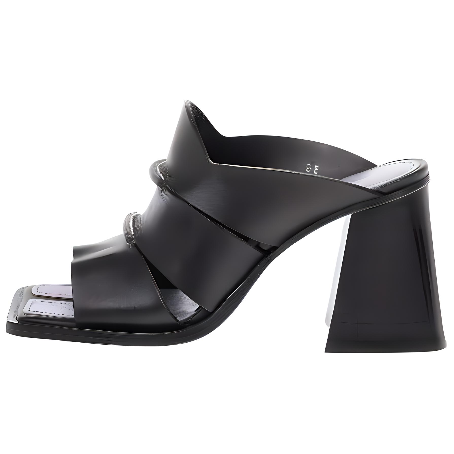 (Women) Maison Margiela Calfskin Fashion Sandal 'Black' S58WP0171P1988T8013