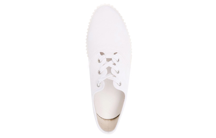 Shop Maison Margiela 梅森・馬吉拉 帆布 套脚 休閒 時尚 板鞋 女款 白色