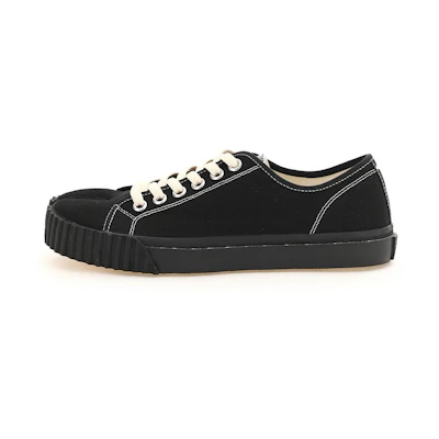 (W) Maison Margiela Canvas Tabi 'Black'