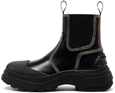 Maison Margiela 拉絨皮革切爾西靴 女款 黑色 Buy Maison Margiela 拉絨皮革切爾西靴 女款 黑色