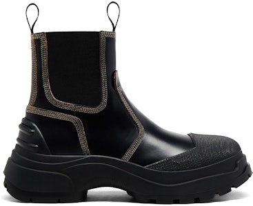 Maison Margiela 拉絨皮革切爾西靴 女款 黑色 Order Maison Margiela 拉絨皮革切爾西靴 女款 黑色