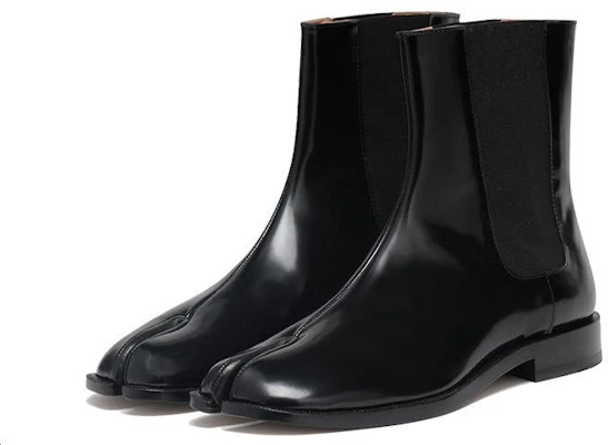 Maison Margiela 皮革 戶外休閒切爾西靴 女款 黑色 Lookbook Maison Margiela 皮革 戶外休閒切爾西靴 女款 黑色