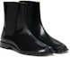 Shop Maison Margiela 皮革 戶外休閒切爾西靴 女款 黑色