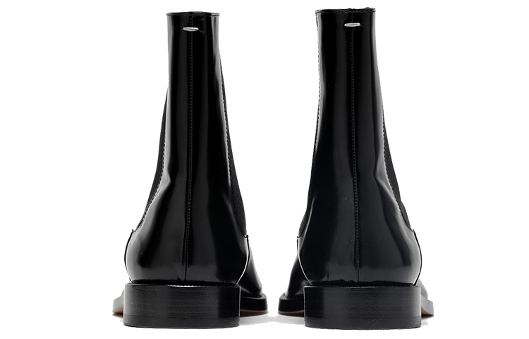 Purchase Maison Margiela 皮革 戶外休閒切爾西靴 女款 黑色