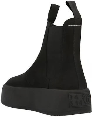 Maison Margiela 絨面革切爾西靴 女款 黑色 Shop Maison Margiela 絨面革切爾西靴 女款 黑色