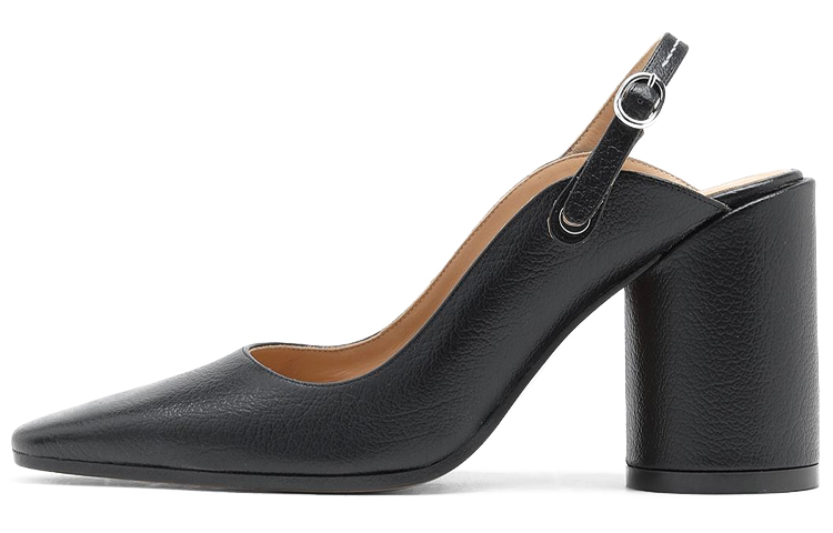(Women) Maison Margiela Chunky Heel Fashion 'Black Pebbled Leather' S66WP0057P4231T8013
