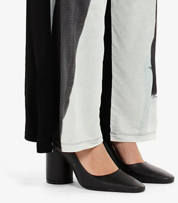 Maison Margiela 粒面皮革 時尚百搭粗跟高筒鞋 女款 黑色 Purchase Maison Margiela 粒面皮革 時尚百搭粗跟高筒鞋 女款 黑色