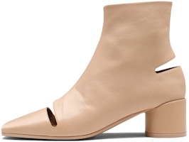 (Women) Maison Margiela Cut-Out Leather Ankle Boots 'Beige' S59WU0201PS300T4111 (Women) Maison Margiela Cut-Out Leather Ankle Boots 'Beige' S59WU0201PS300T4111