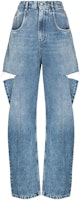(Women) Maison Margiela Distressed High-Rise Jeans Denim Blue S51LA0051S30513470 (Women) Maison Margiela Distressed High-Rise Jeans Denim Blue S51LA0051S30513470