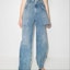 Cheap (W) Maison Margiela Jeans Denim Azul de Tiro Alto Desgastados S51LA0051S30513470