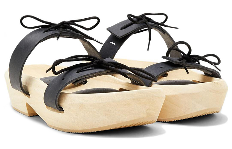 Order (W) 메종 마르지엘라 블랙 클로그 샌들 S38WY0065PR480T8013