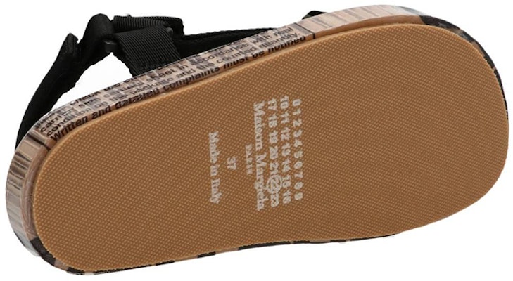 (W) Maison Margiela 时尚凉鞋“黑色印花” S58WP0259P4758T8013 Purchase (W) Maison Margiela 时尚凉鞋“黑色印花” S58WP0259P4758T8013