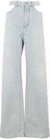 (Women) Maison Margiela Flared Deconstructed Cutout Jeans in Light Blue S51LA0064S30513962 (Women) Maison Margiela Flared Deconstructed Cutout Jeans in Light Blue S51LA0064S30513962
