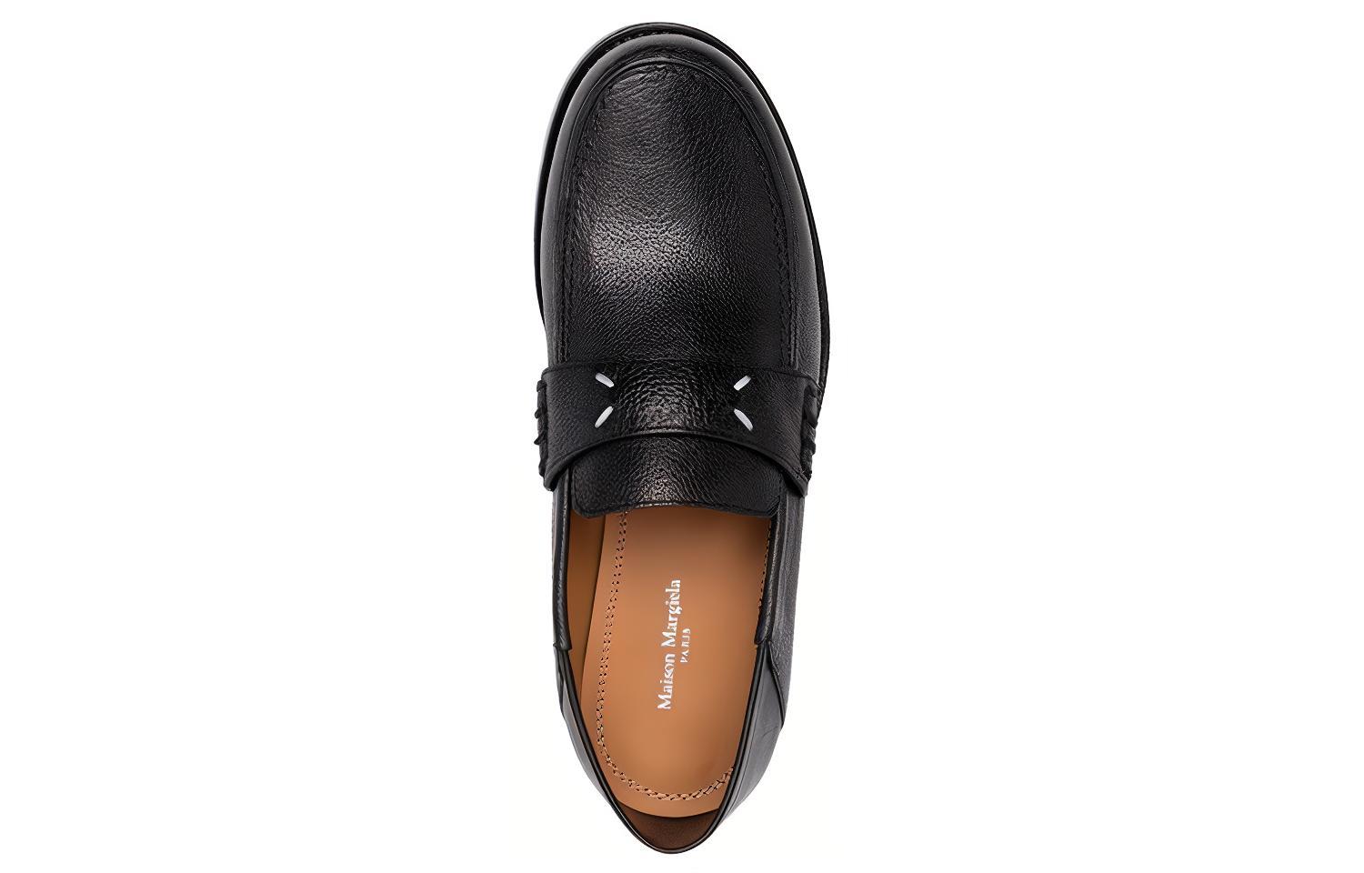 Purchase (Women) Maison Margiela Four Stitches Leather Loafers 'Black Four Stitches' S58WR0090P4486T8013