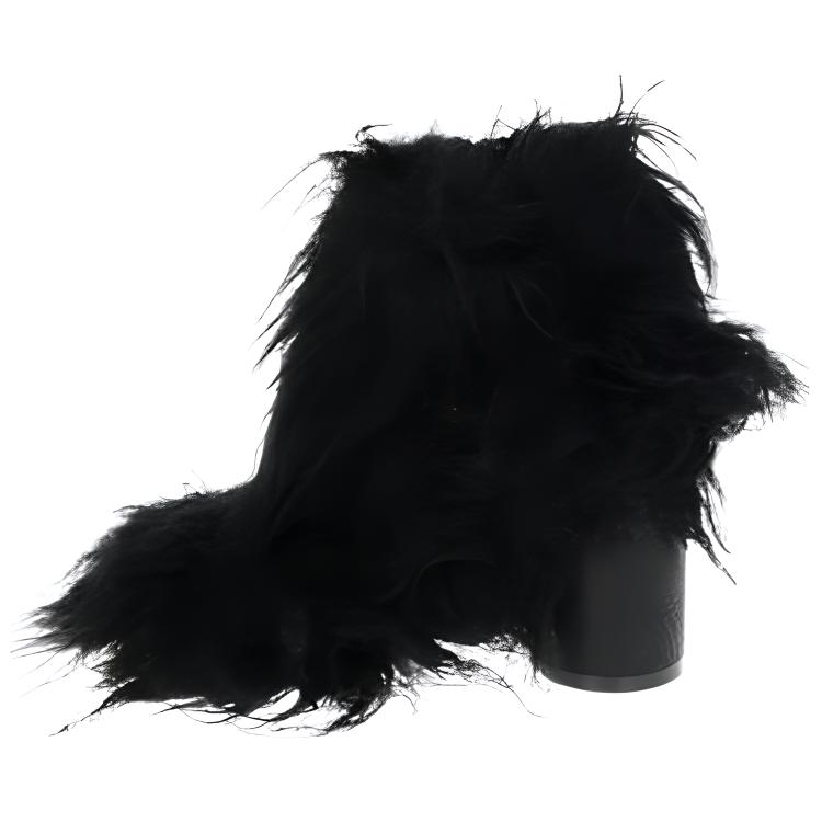 Buy (W) Maison Margiela Sepatu Bot Berbulu Hitam Fashion S40WU0185P1964T8013