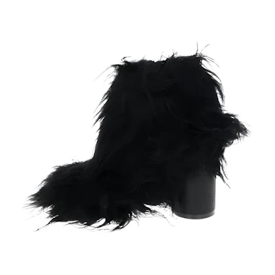 (W) Maison Margiela Furry Ankle Boot 'Black Fashion'