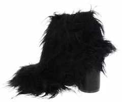 (Women) Maison Margiela Furry Ankle Boot 'Black Fashion' S40WU0185P1964T8013 (Women) Maison Margiela Furry Ankle Boot 'Black Fashion' S40WU0185P1964T8013