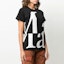 Shop (W) Maison Margiela FW21 Kaos Hitam Pendek Alphabet Print Fashion. S51GC0496S22816900