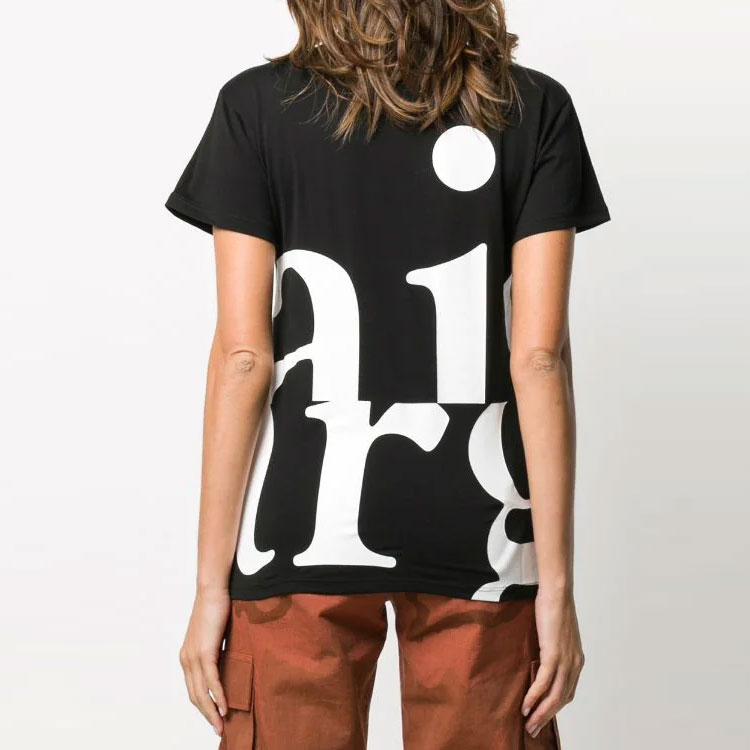 Purchase (W) Maison Margiela FW21 Kaos Hitam Pendek Alphabet Print Fashion. S51GC0496S22816900