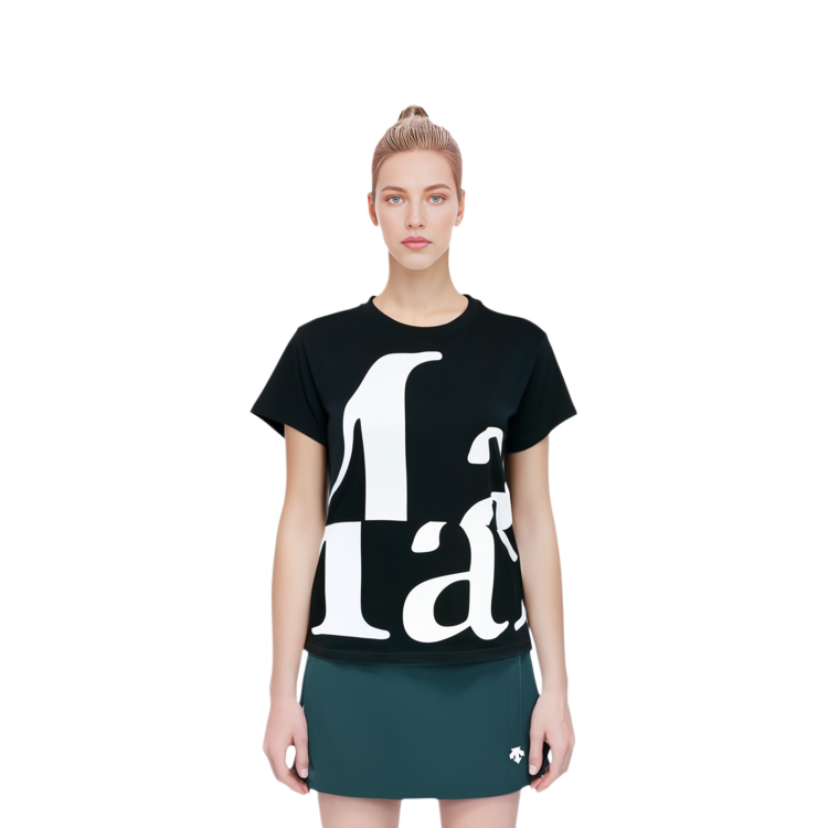 Details for (W) Maison Margiela FW21 Kaos Hitam Pendek Alphabet Print Fashion. S51GC0496S22816900