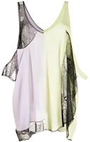 (Women) Maison Margiela FW21 Asymmetric Patchwork Strap Top Women’s Pink Green S51NC0574S23591 (Women) Maison Margiela FW21 Asymmetric Patchwork Strap Top Women’s Pink Green S51NC0574S23591