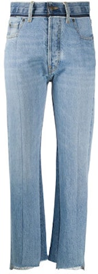 (W) Maison Margiela FW21 Pantalones Vaqueros Mujer Azul con Parches y Cinturilla S51LA0120S30617965 Order (W) Maison Margiela FW21 Pantalones Vaqueros Mujer Azul con Parches y Cinturilla S51LA0120S30617965