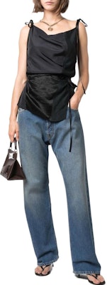 (W) Maison Margiela FW21 Vaqueros Azules Sueltos y Desgastados. S51LA0148S30561972 Lookbook (W) Maison Margiela FW21 Vaqueros Azules Sueltos y Desgastados. S51LA0148S30561972