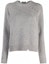 Buy (W) Suéter de Lana Gris Maison Margiela FW21 con Logo y Estilo Desgastado. S51GP0200S17486857M