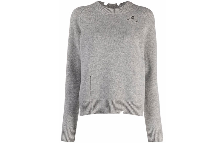 Order (W) Maison Margiela FW21 標誌破壞風羊毛毛衣 灰色 S51GP0200S17486857M