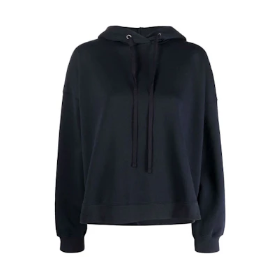(Women) Maison Margiela FW21 Logo Hoodie Women Blue S51GU0039S25498511