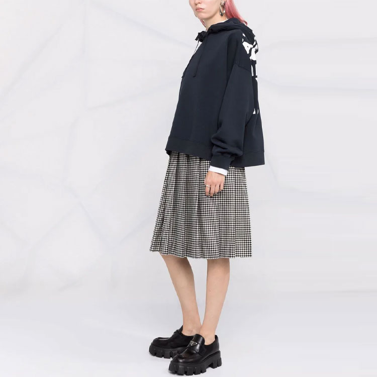 Purchase (W) Sudadera con Capucha Logo Maison Margiela FW21 Mujer Azul. S51GU0039S25498511