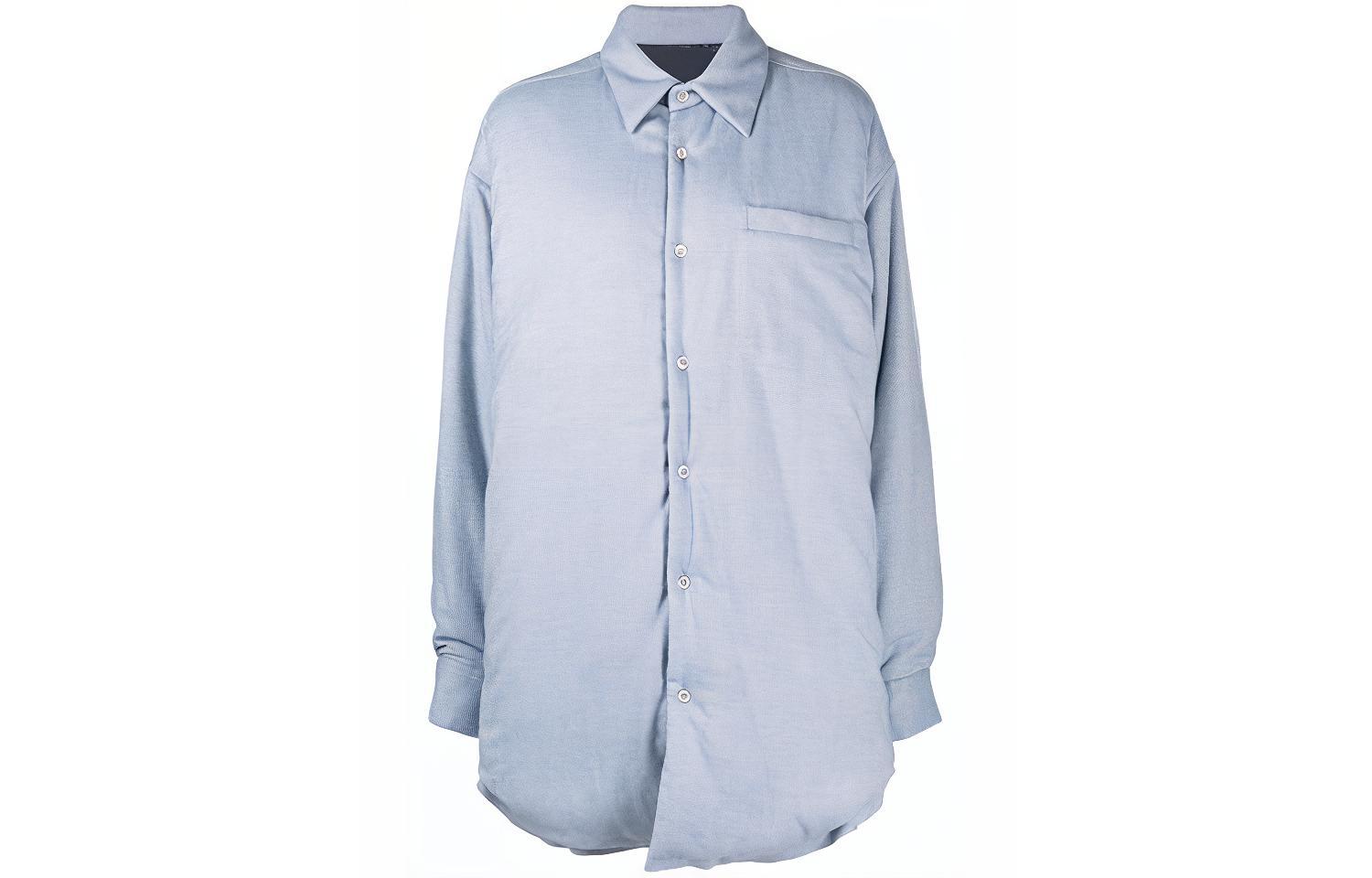 Order (W) メゾンマルジェラ FW21 ルーズフィット ブルーシャツスタイルジャケット S51DL0378S54192492F