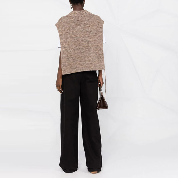 Purchase (W) Maison Margiela 秋冬22 棕色V领针织毛衣背心 SI0TH0001S17802119M