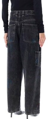 (W) Maison Margiela FW22 Jeans de Tiro Alto y Corte Ancho Negro. S51LA0162S30842900 Shop (W) Maison Margiela FW22 Jeans de Tiro Alto y Corte Ancho Negro. S51LA0162S30842900