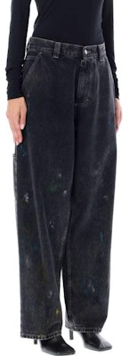 (W) Maison Margiela FW22 Jeans de Tiro Alto y Corte Ancho Negro. S51LA0162S30842900 Purchase (W) Maison Margiela FW22 Jeans de Tiro Alto y Corte Ancho Negro. S51LA0162S30842900