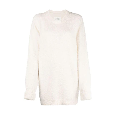 (Women) Maison Margiela FW22 White Minimalist Crewneck Sweater. SI0GP0001S17664101