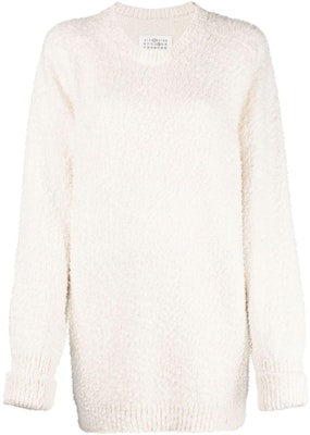 (W) Maison Margiela FW22 Sweater Leher Bulat Putih Minimalis. SI0GP0001S17664101 Order (W) Maison Margiela FW22 Sweater Leher Bulat Putih Minimalis. SI0GP0001S17664101