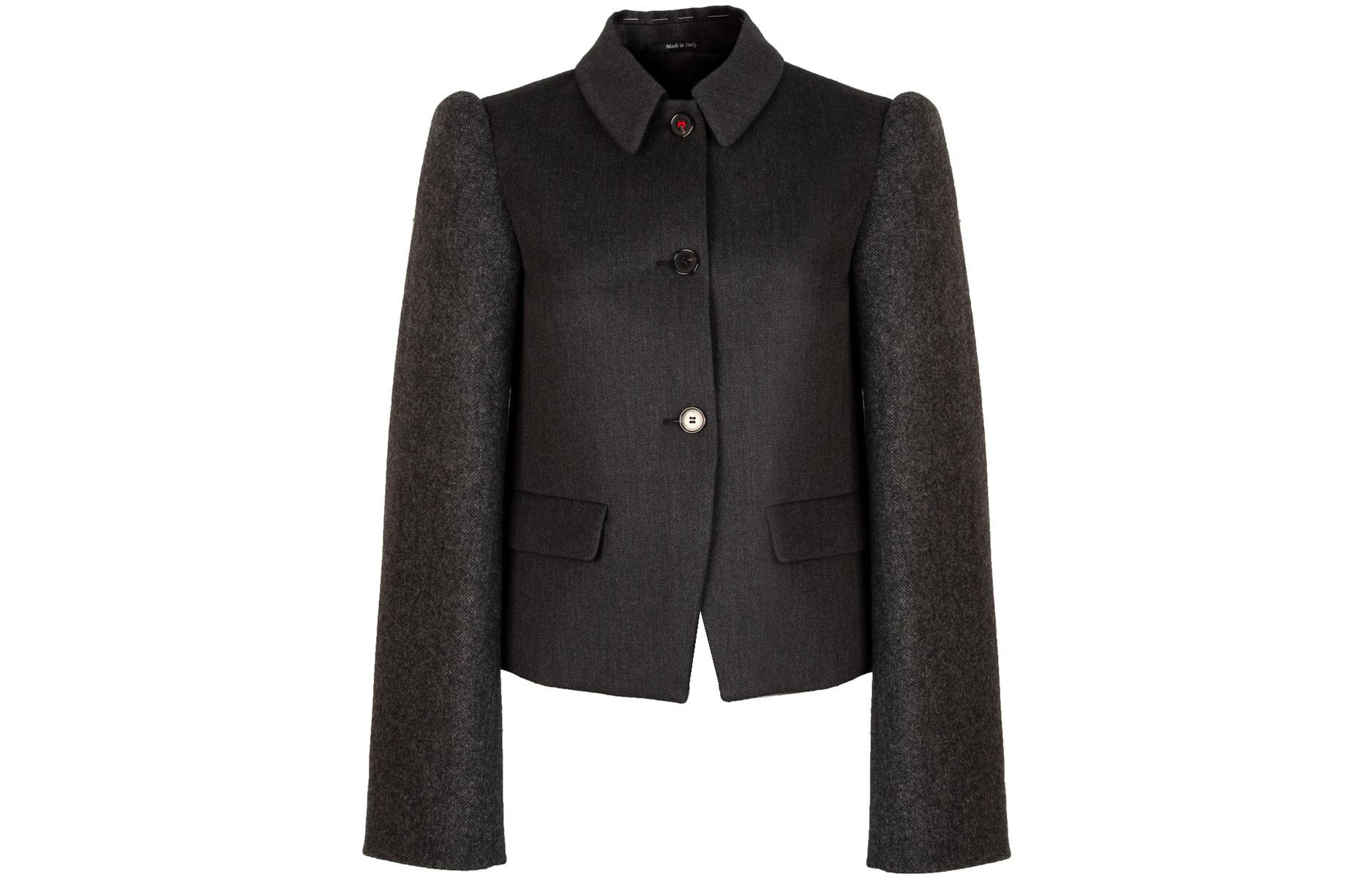 (Women) Maison Margiela FW22 Black Single-Breasted Collared Coat Jacket S51BN0428S53775900
