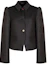 Buy (W) Abrigo Chaqueta Negra Maison Margiela FW22 con Solapa y un Solo Botón. S51BN0428S53775900