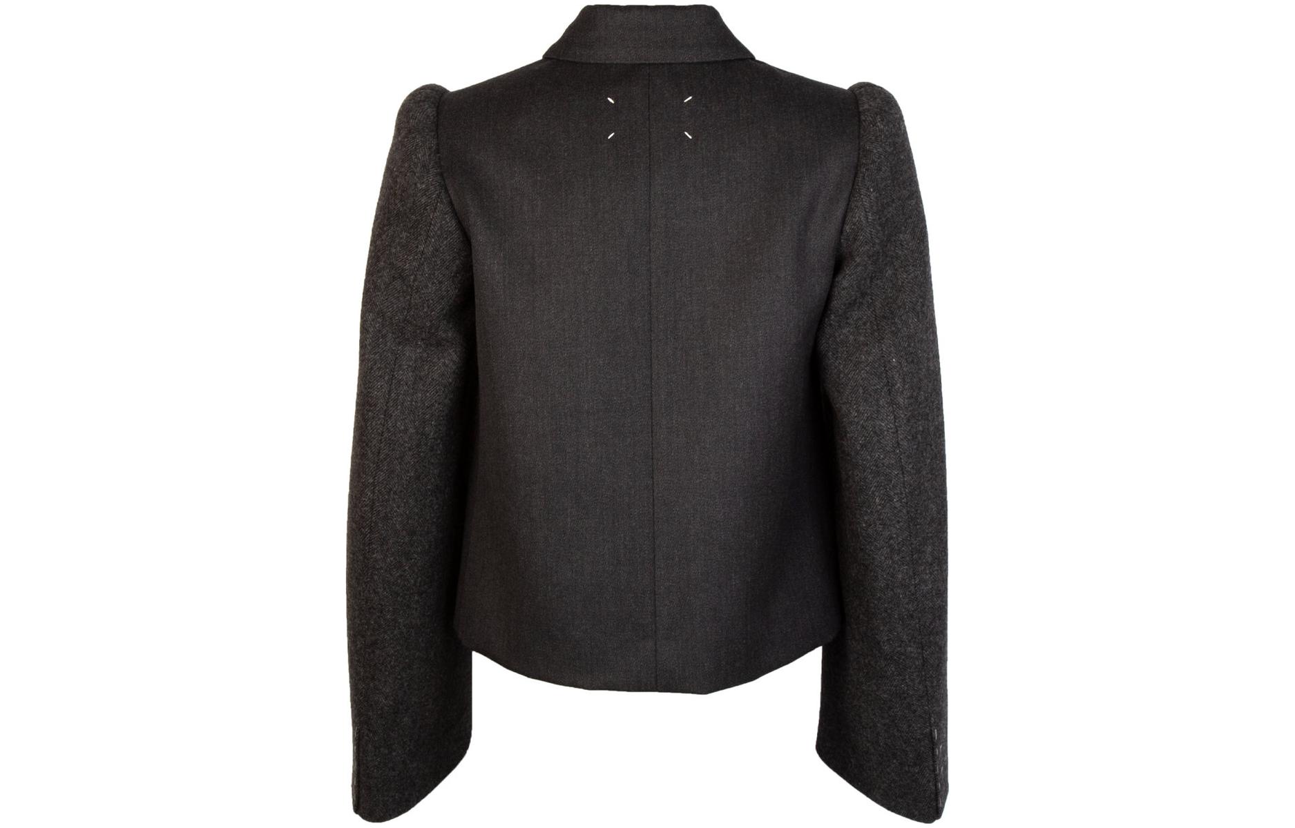 (Women) Maison Margiela FW22 Black Single-Breasted Collared Coat Jacket S51BN0428S53775900 圖 3