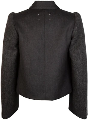 (W) Abrigo Chaqueta Negra Maison Margiela FW22 con Solapa y un Solo Botón. S51BN0428S53775900 Lookbook (W) Abrigo Chaqueta Negra Maison Margiela FW22 con Solapa y un Solo Botón. S51BN0428S53775900