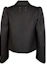 Lookbook (W) Abrigo Chaqueta Negra Maison Margiela FW22 con Solapa y un Solo Botón. S51BN0428S53775900