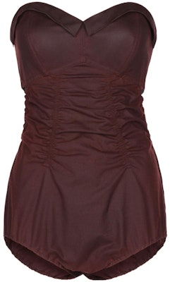 (W) Maison Margiela 2022秋冬棕色褶皱修身无肩带连体衣 女款 S51NA0091S39084-227 Order (W) Maison Margiela 2022秋冬棕色褶皱修身无肩带连体衣 女款 S51NA0091S39084-227