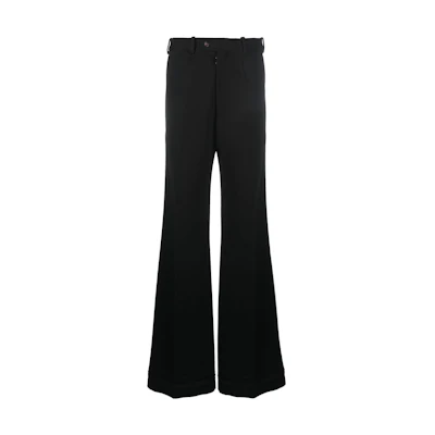 (Women) Maison Margiela FW22 Women’s High-Waisted Wide-Leg Pants Black SI0KA0004S24362900
